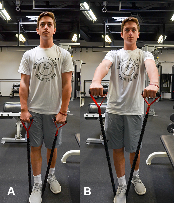 Resistance Band Front Raise