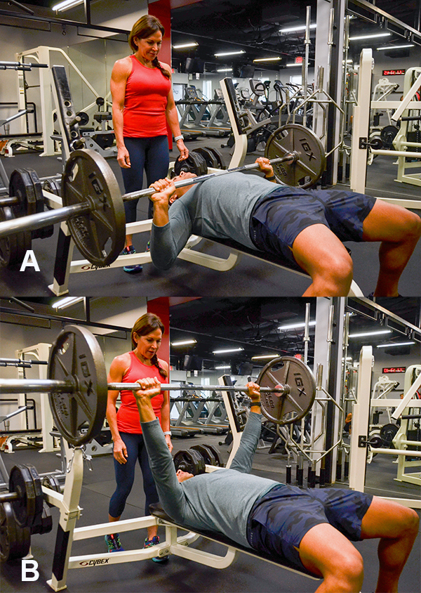 barbell bench press Chest Workout Moves 