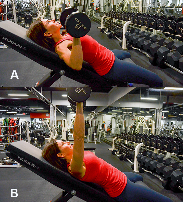 dumbbell bench press incline 