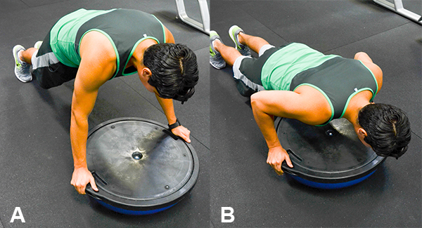 push up bosu Chest Workout Moves 